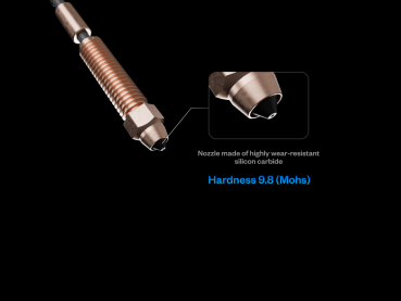 Phaetus X Creality SiC K1C Unicorn Nozzle aus Silizium fast so hart wie Diamant 0,4mm Düse